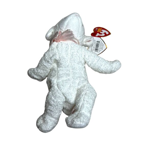 Ty Beanie Babies Collection Lullaby Lamb Plush Toy 2002 White Soft Cuddly Sheep - Picture 8 of 8